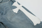 Chrome Hearts Gallery Dept Cross Patch Flare Denim Jeans 8146