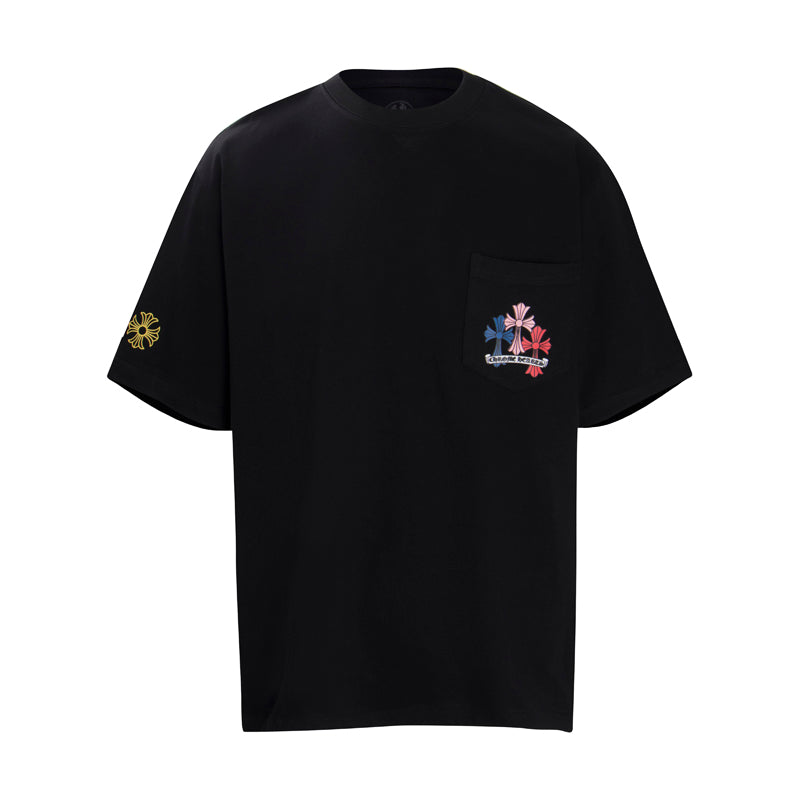Chrome Hearts Multi Color Cross Cemetery T-shirt 6016