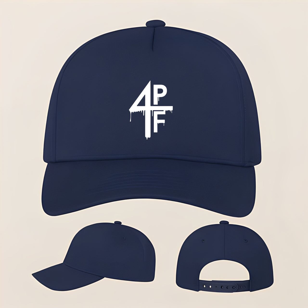 4PF Five Panel Twill Snapback Cap