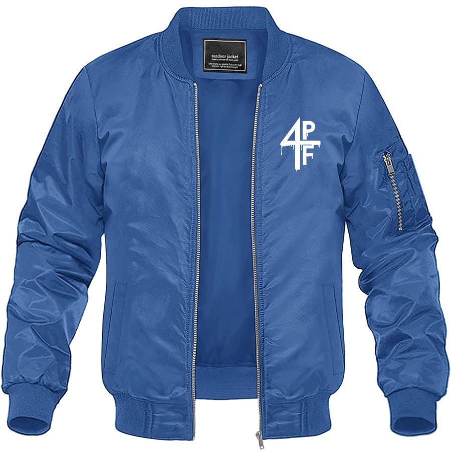 Men's 4PF Lightweight Bomber Jacket Windbreaker Softshell Varsity Jacket Coat