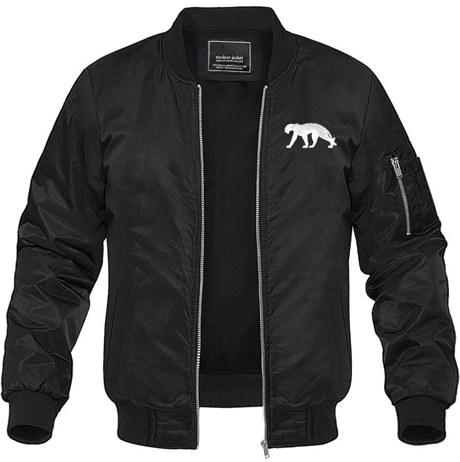Men's Cartier Panther Lightweight Bomber Jacket Windbreaker Softshell Varsity Jacket Coat