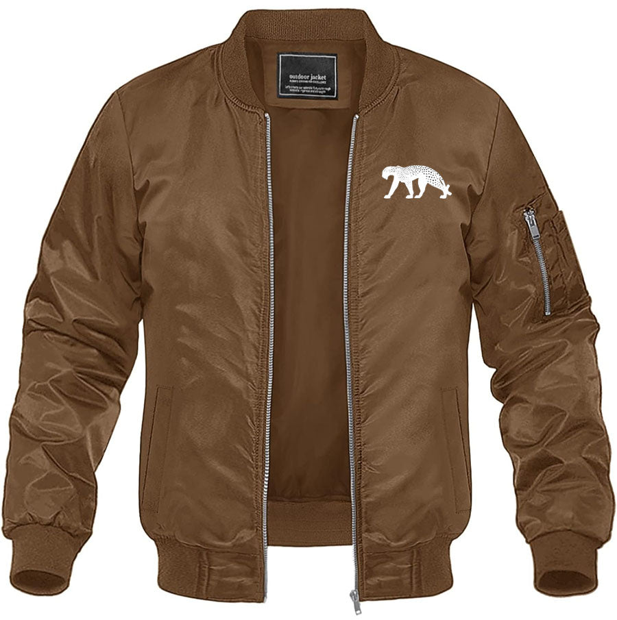 Men's Cartier Panther Lightweight Bomber Jacket Windbreaker Softshell Varsity Jacket Coat