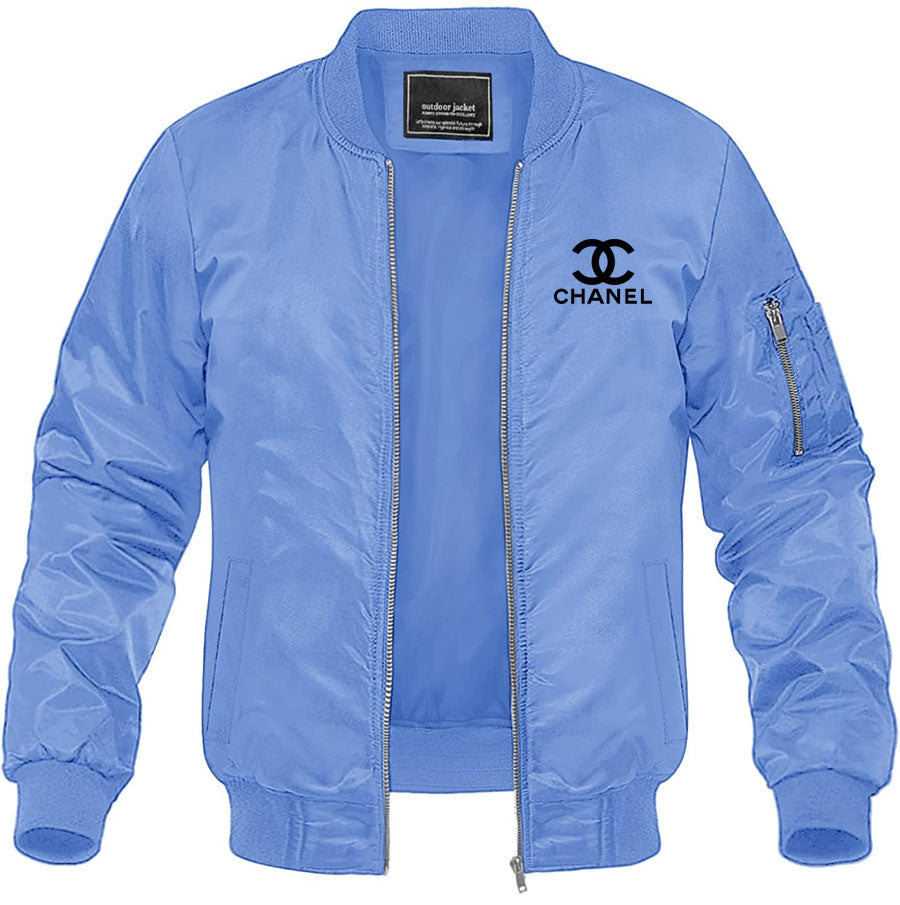 Men's Chanel Lightweight Bomber Jacket Windbreaker Softshell Varsity Jacket Coat