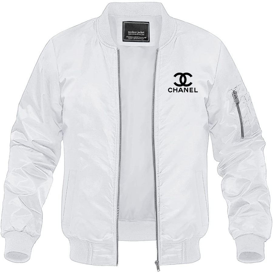 Men's Chanel Lightweight Bomber Jacket Windbreaker Softshell Varsity Jacket Coat