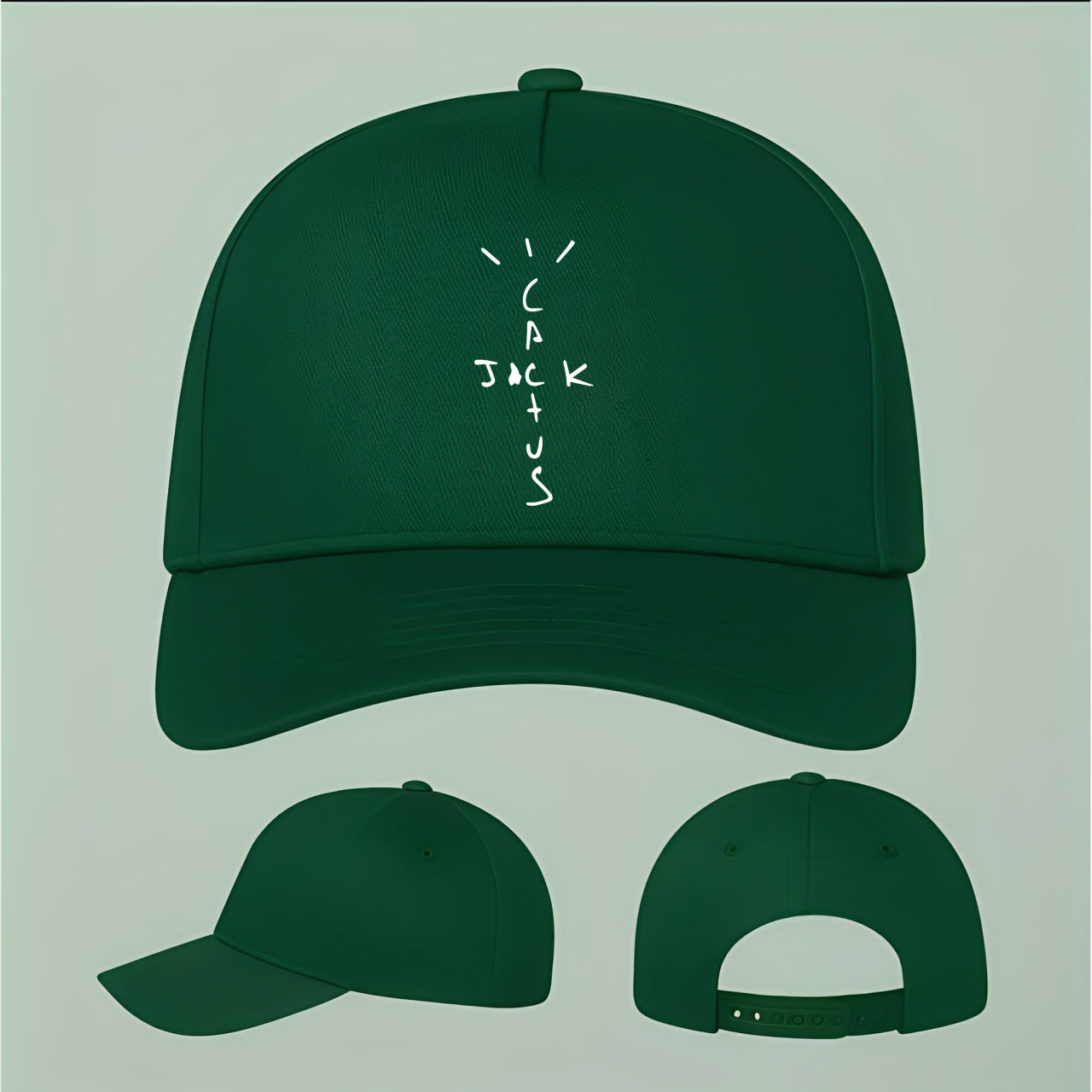 Cactus Jack Five Panel Twill Snapback Cap