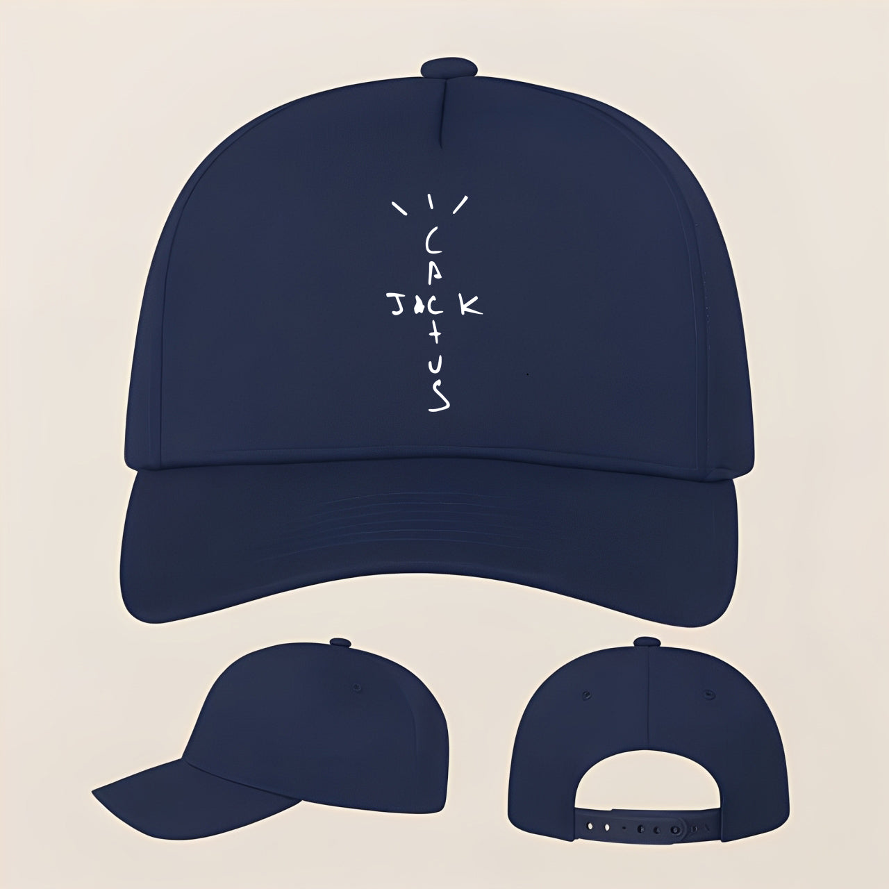 Cactus Jack Five Panel Twill Snapback Cap