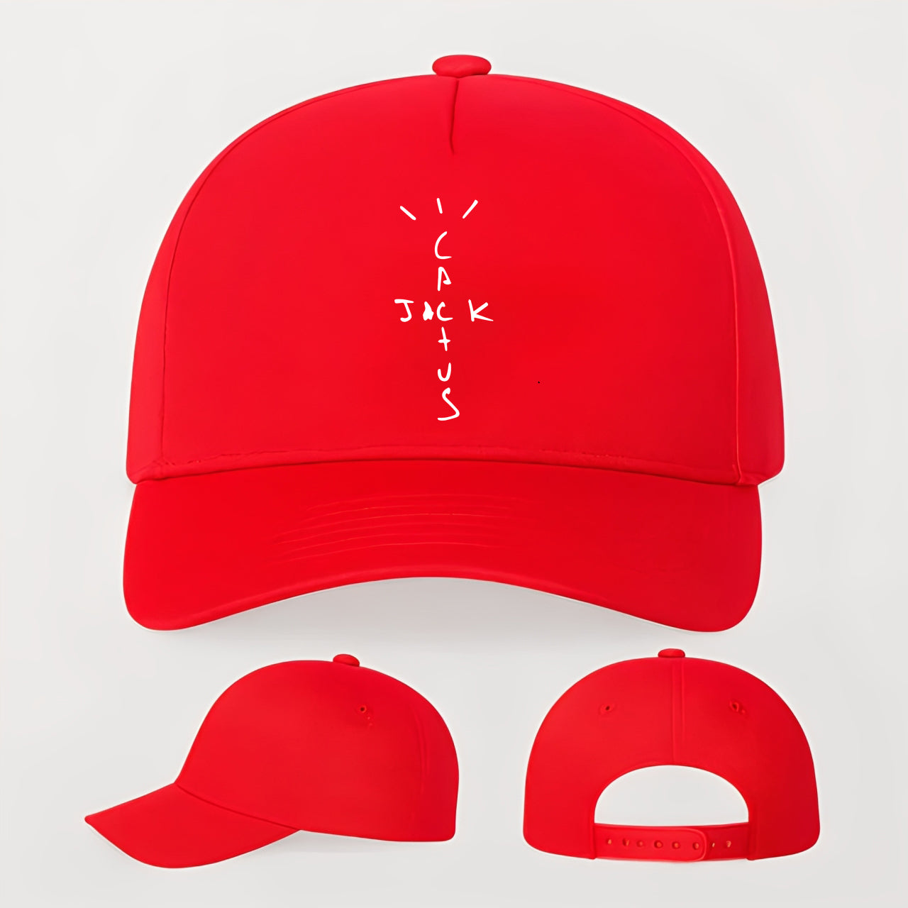 Cactus Jack Five Panel Twill Snapback Cap