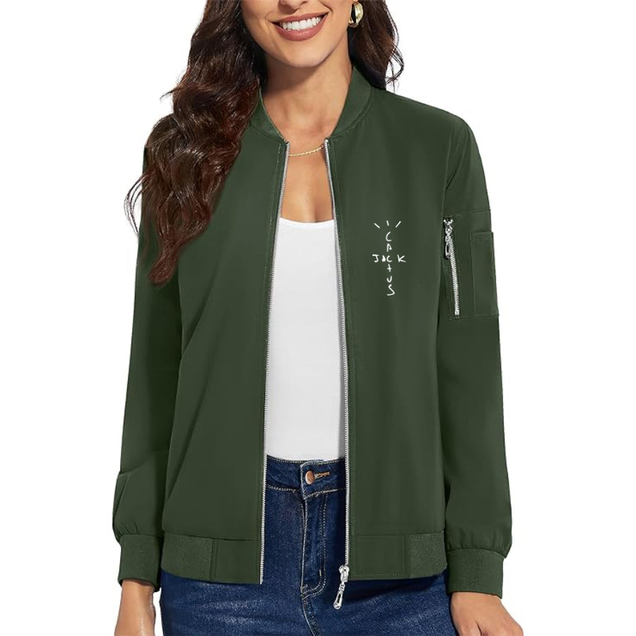 Women's Cactus Jack Premium Bomber Jacket Outerwear