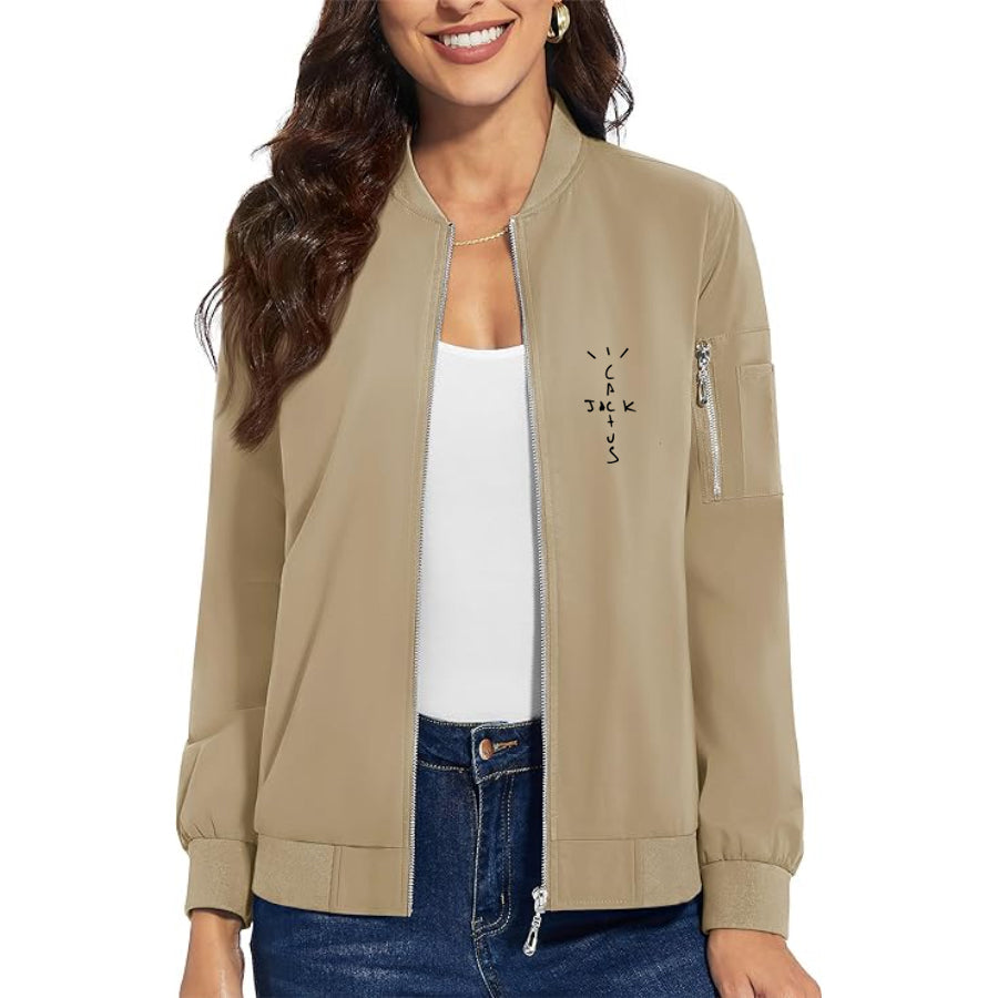 Women's Cactus Jack Premium Bomber Jacket Outerwear