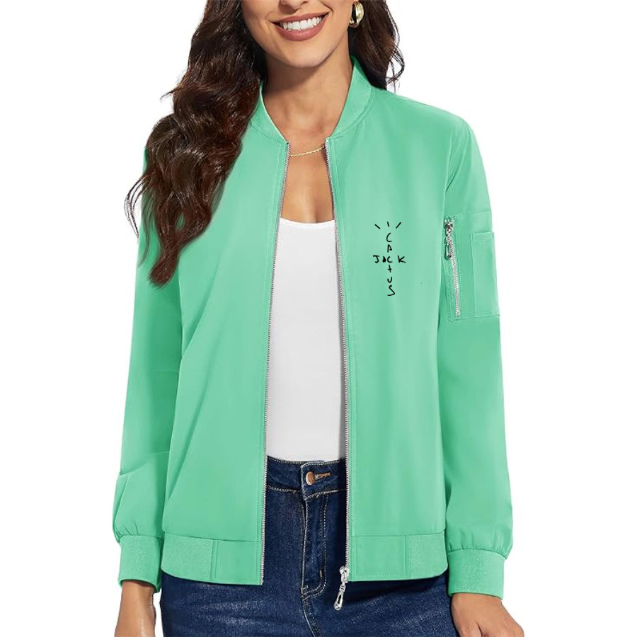 Women's Cactus Jack Premium Bomber Jacket Outerwear