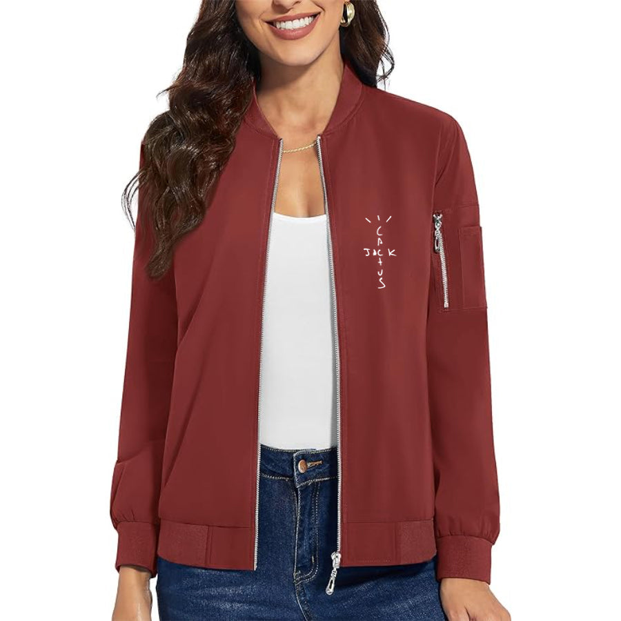 Women's Cactus Jack Premium Bomber Jacket Outerwear