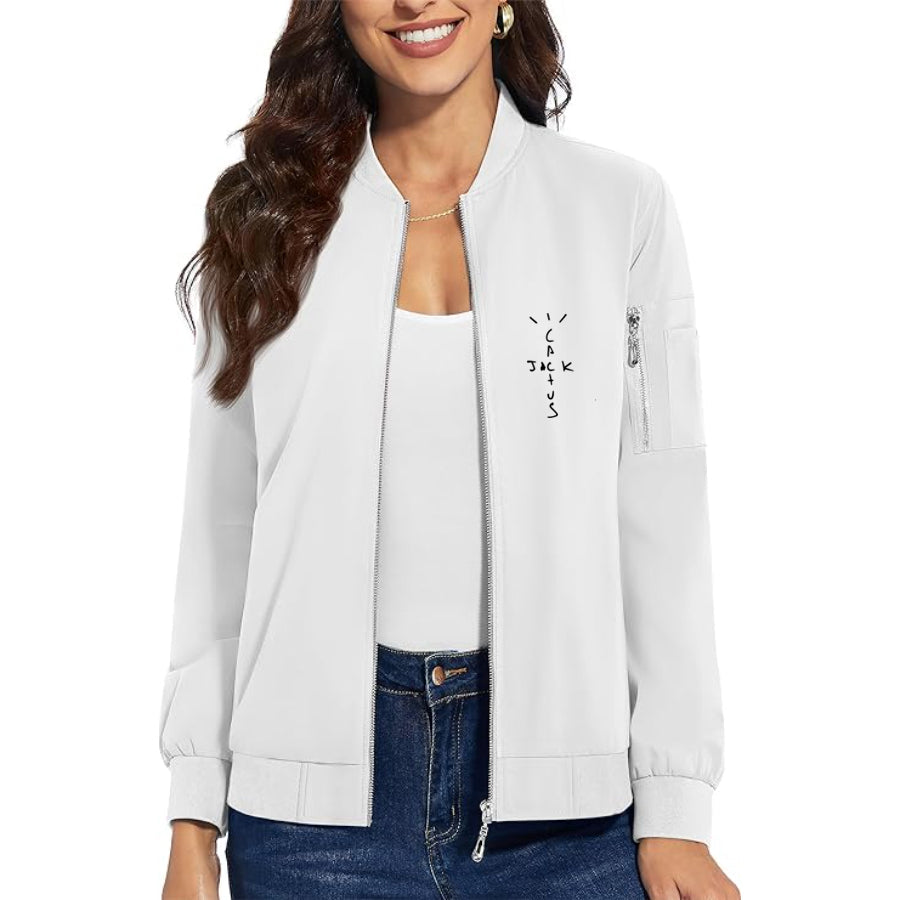 Women's Cactus Jack Premium Bomber Jacket Outerwear