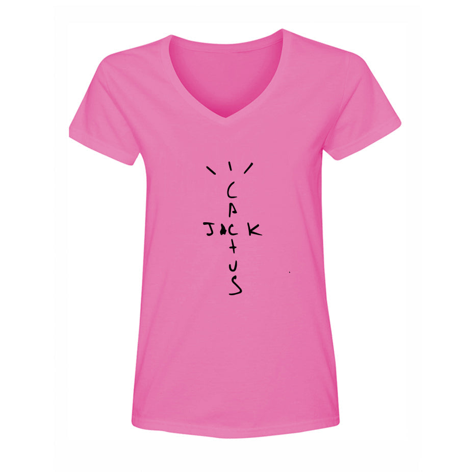 Women's Cactus Jack V Neck T-Shirt