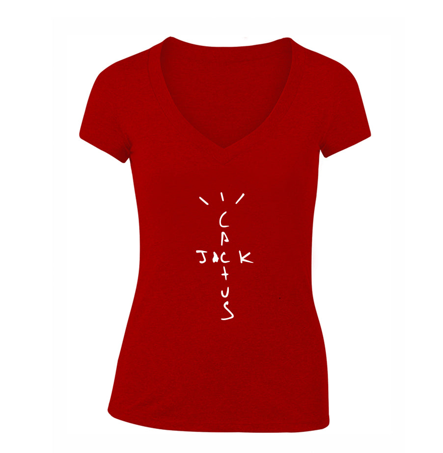Women's Cactus Jack V Neck T-Shirt