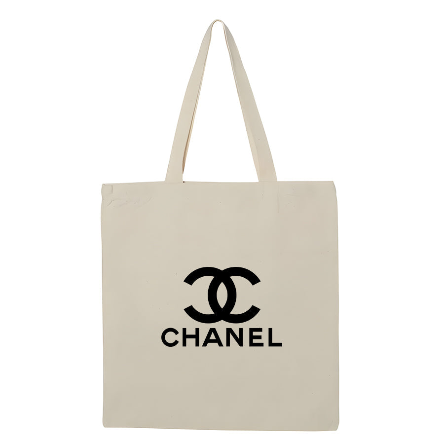 Chanel Canvas Flat Bottom Tote Bag
