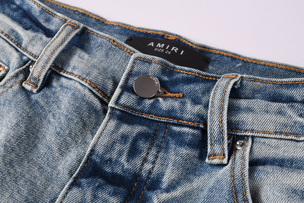Amiri Fashion Denim Shorts 6010