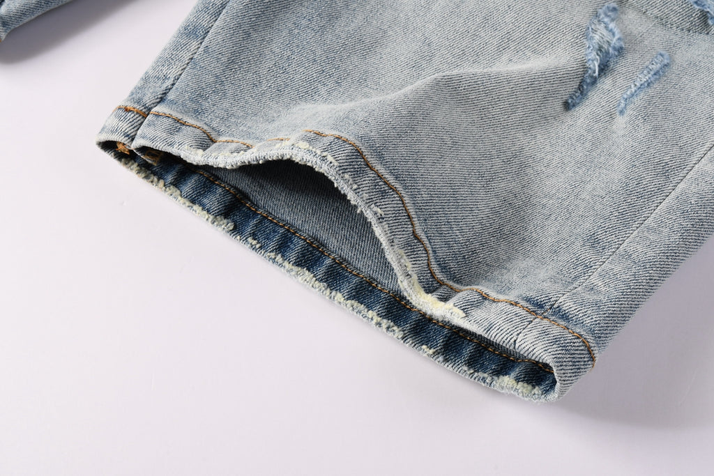Amiri Fashion Denim Shorts 6010