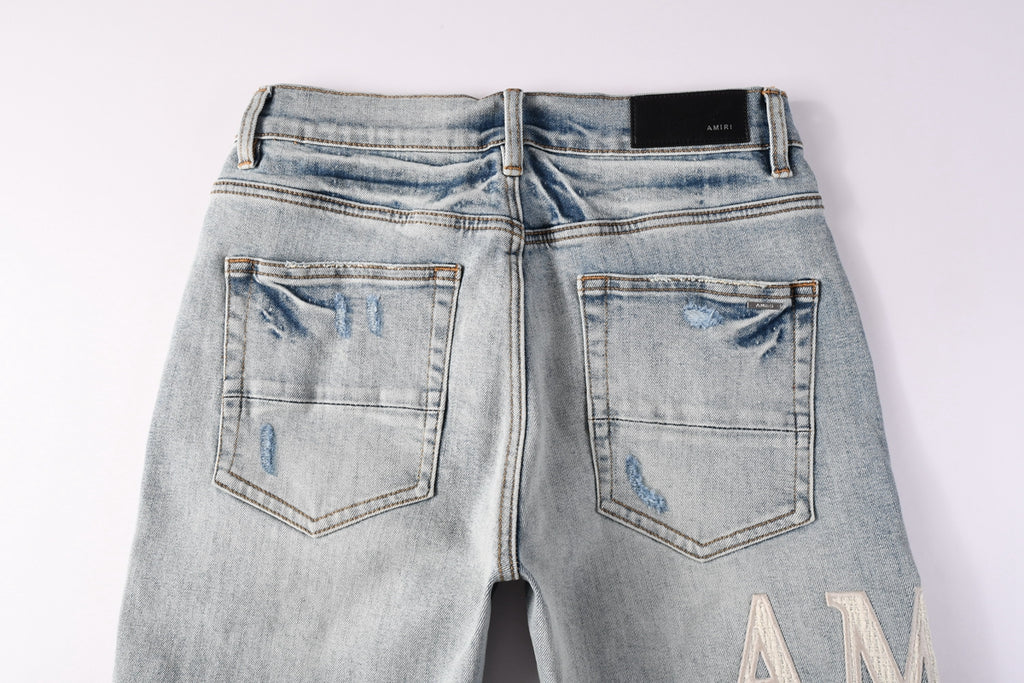 Amiri Fashion Denim Shorts 6010