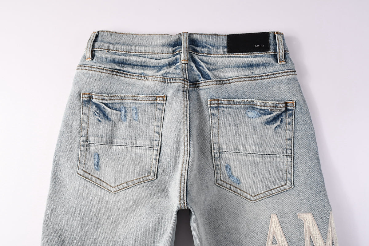 Amiri Fashion Denim Shorts 6010