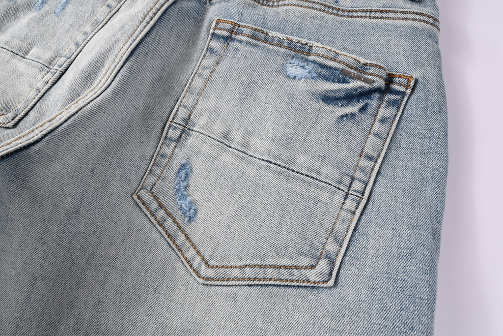 Amiri Fashion Denim Shorts 6010