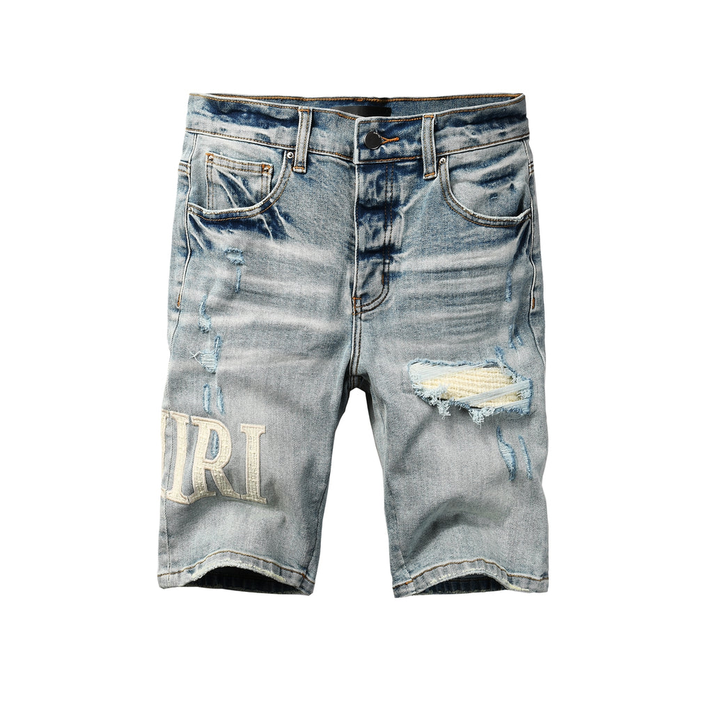 Amiri Fashion Denim Shorts 6010