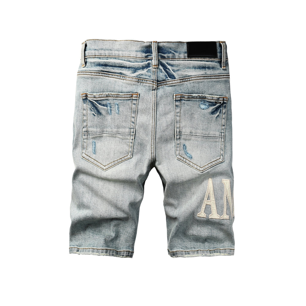 Amiri Fashion Denim Shorts 6010