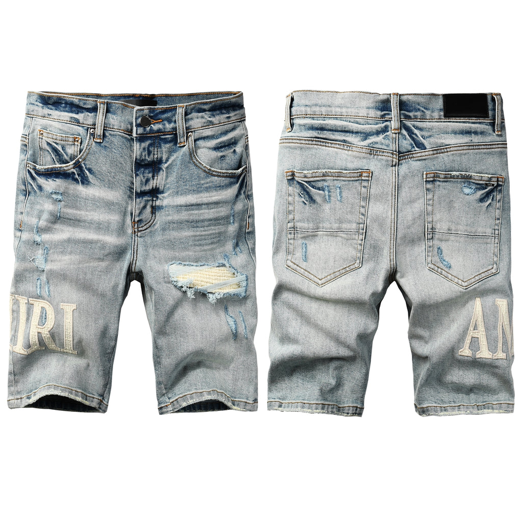 Amiri Fashion Denim Shorts 6010