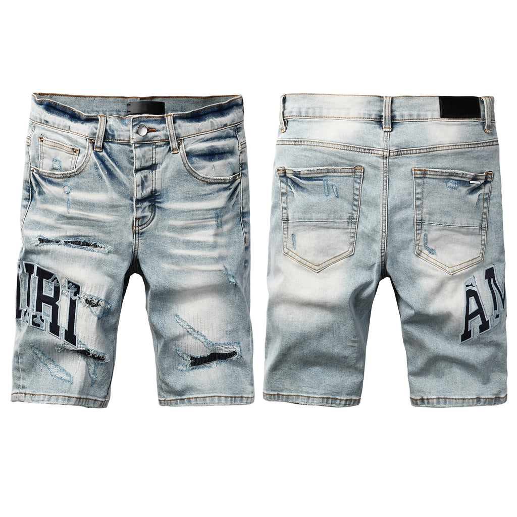 Amiri Fashion Denim Shorts 6008