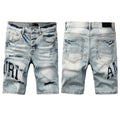 Amiri Fashion Denim Shorts 6008
