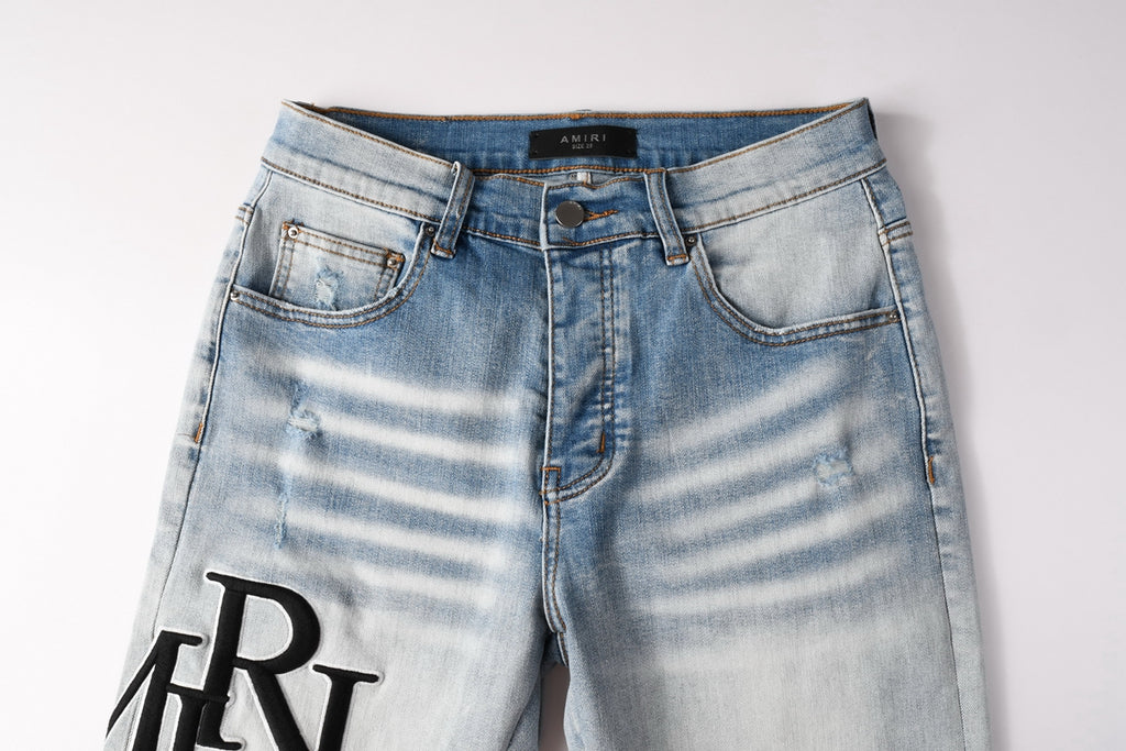Amiri Fashion Denim Shorts 6009