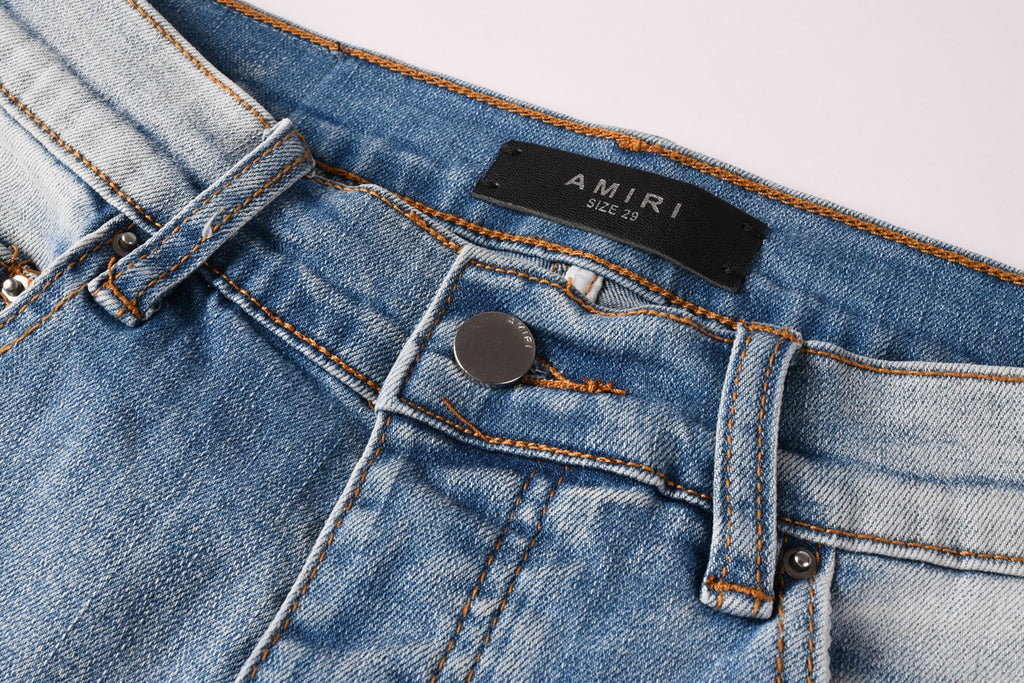 Amiri Fashion Denim Shorts 6009