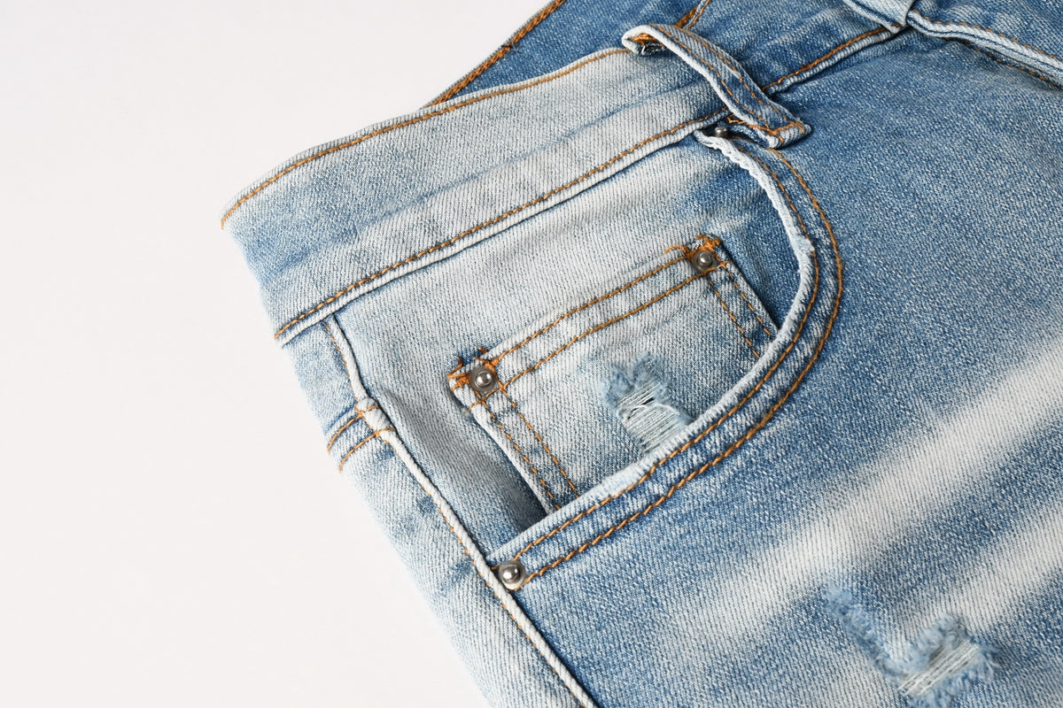 Amiri Fashion Denim Shorts 6009