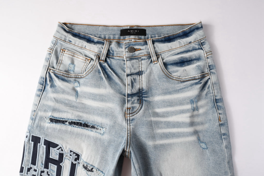 Amiri Fashion Denim Shorts 6008