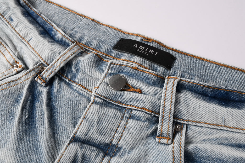 Amiri Fashion Denim Shorts 6008
