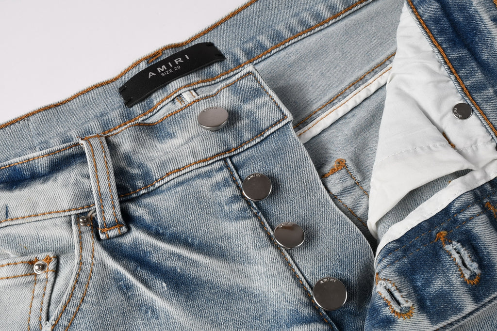 Amiri Fashion Denim Shorts 6008