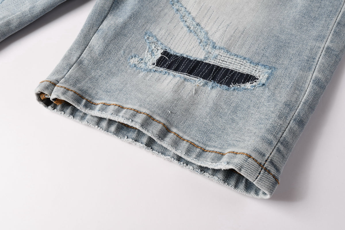 Amiri Fashion Denim Shorts 6008