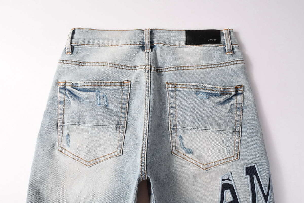 Amiri Fashion Denim Shorts 6008