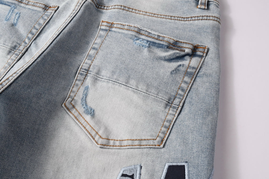 Amiri Fashion Denim Shorts 6008