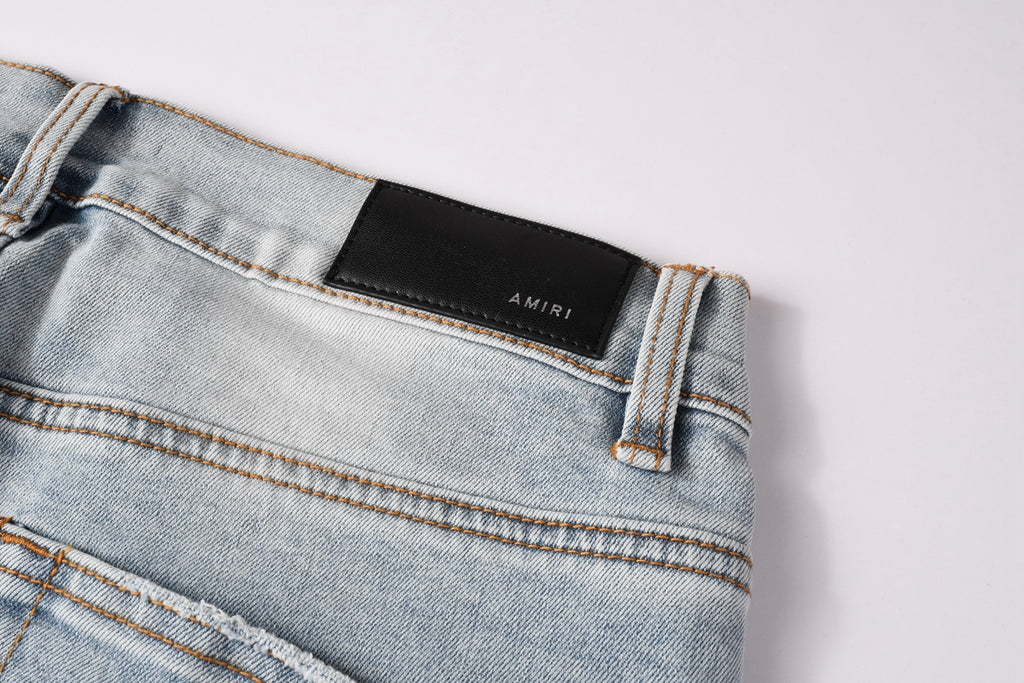 Amiri Fashion Denim Shorts 6008