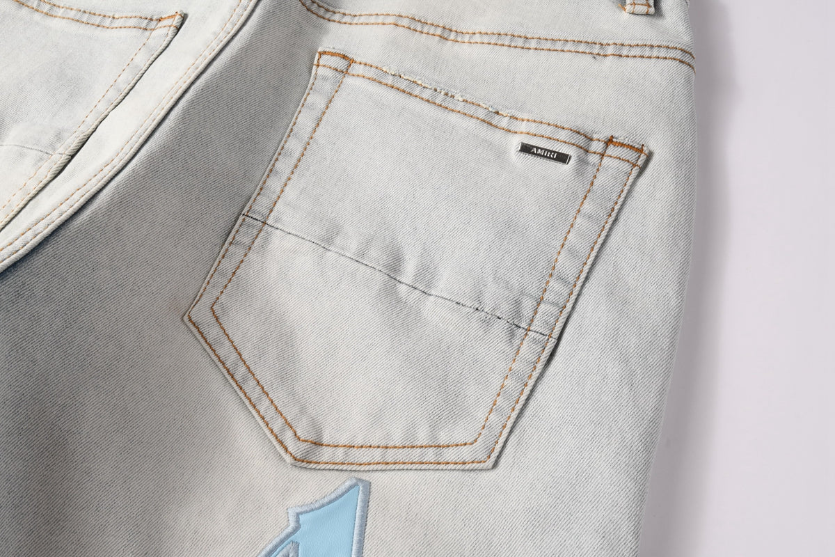 Amiri Fashion Denim Shorts 6006
