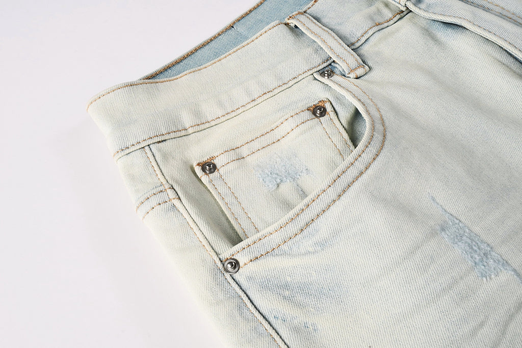 Amiri Fashion Denim Shorts 6002