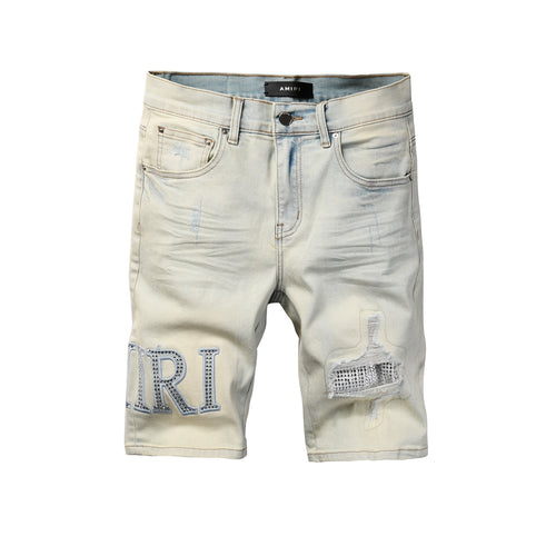 Amiri Fashion Denim Shorts 6002