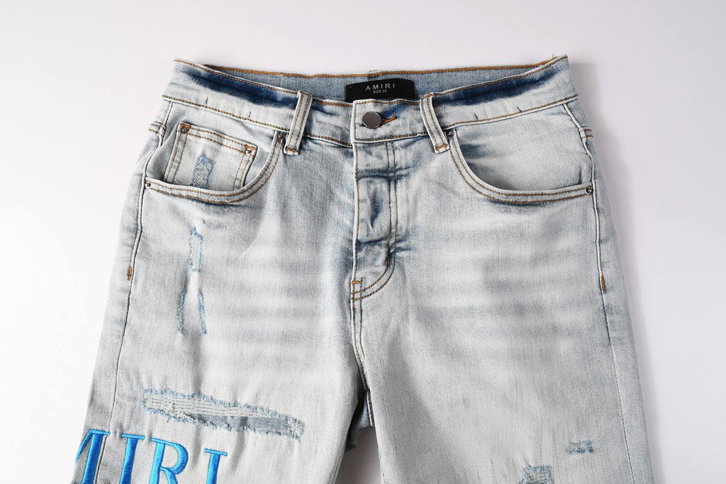 Amiri Fashion Denim Shorts 6012