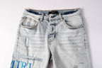 Amiri Fashion Denim Shorts 6012