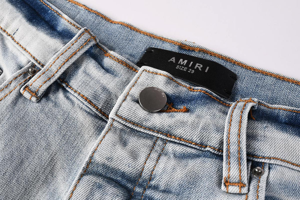 Amiri Fashion Denim Shorts 6012