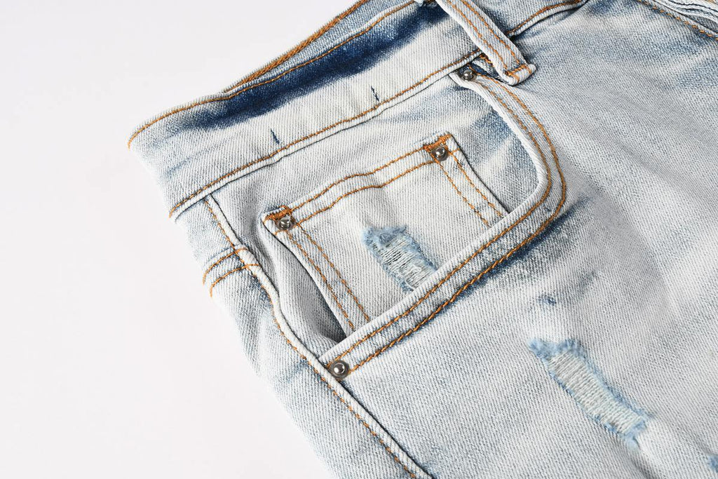 Amiri Fashion Denim Shorts 6012