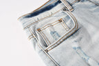 Amiri Fashion Denim Shorts 6012