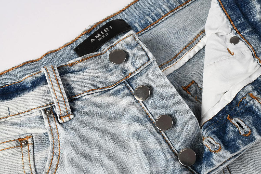 Amiri Fashion Denim Shorts 6012