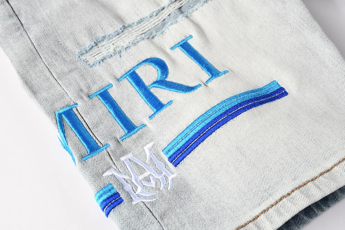 Amiri Fashion Denim Shorts 6012