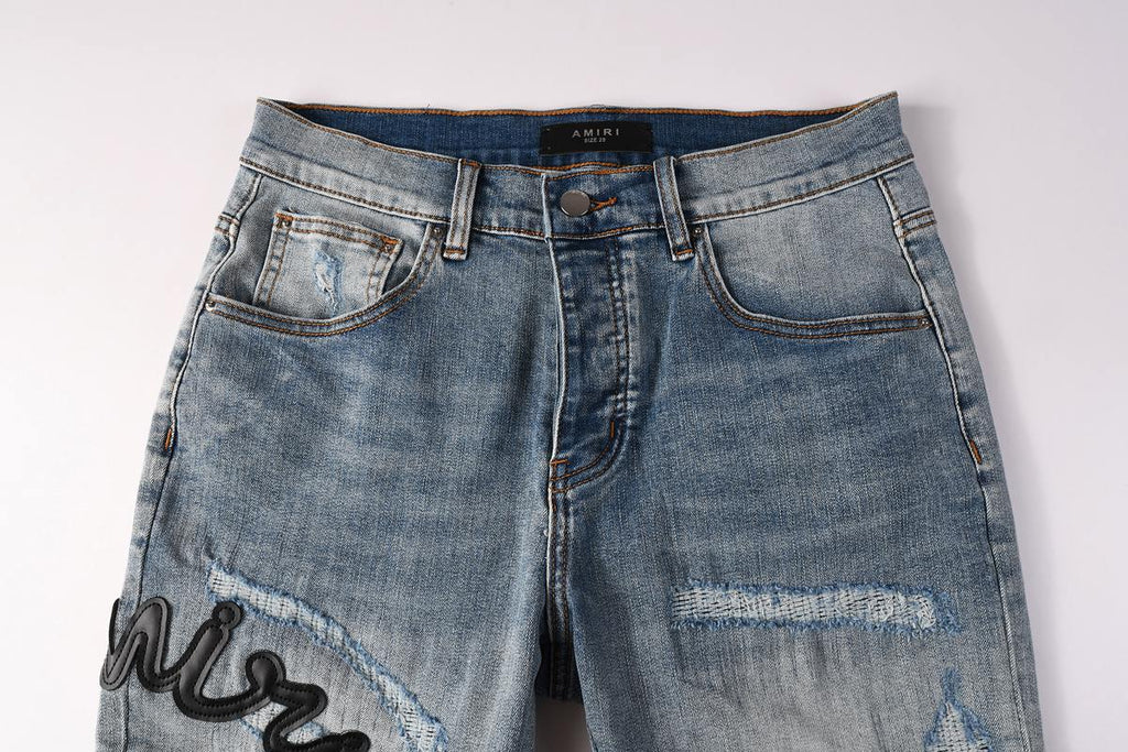 Amiri Fashion Denim Shorts 6011